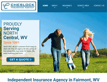 Tablet Screenshot of cheslockinsurance.com